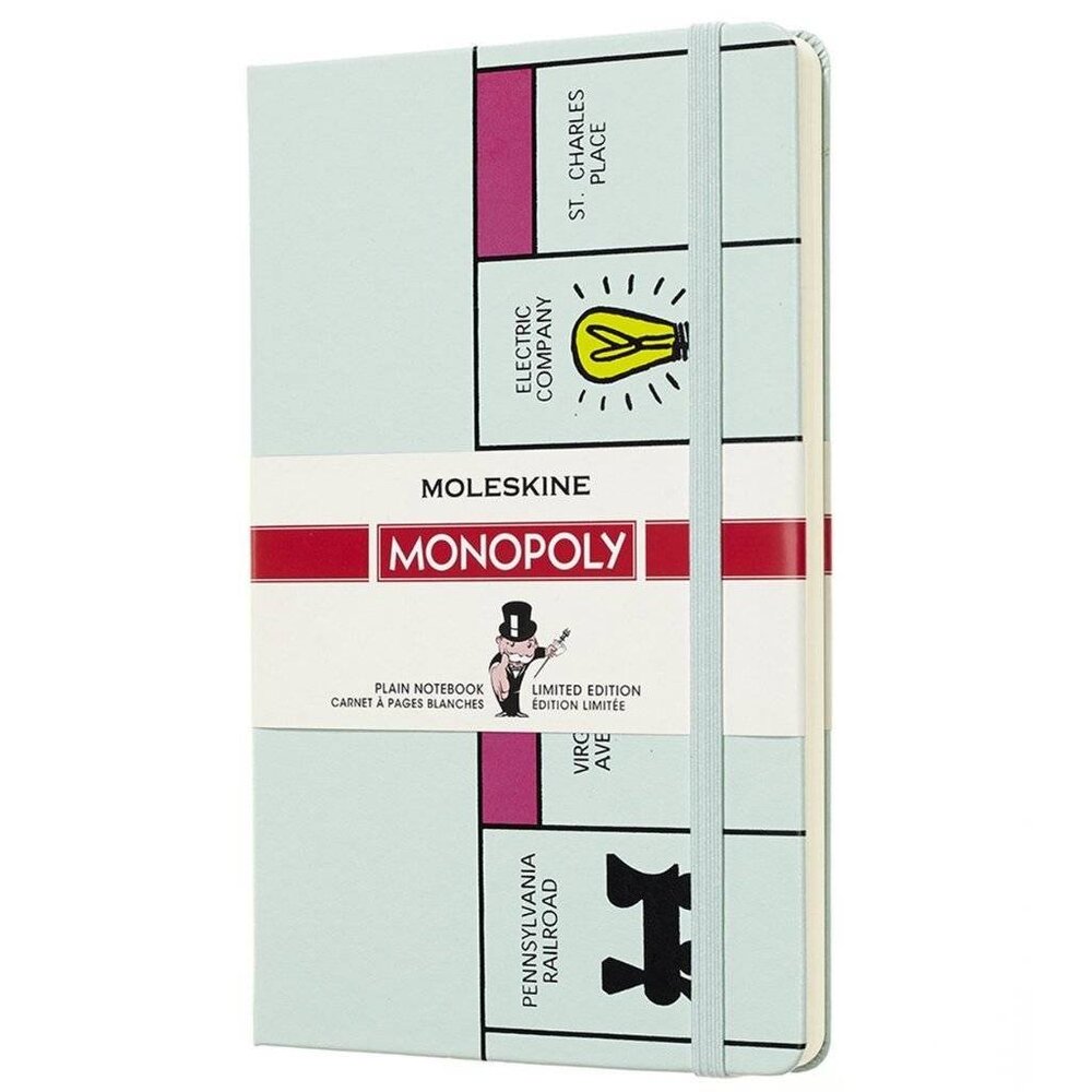 New! Moleskine x Monopoly Blank Notebook Limited Edition 5" x 8.25"